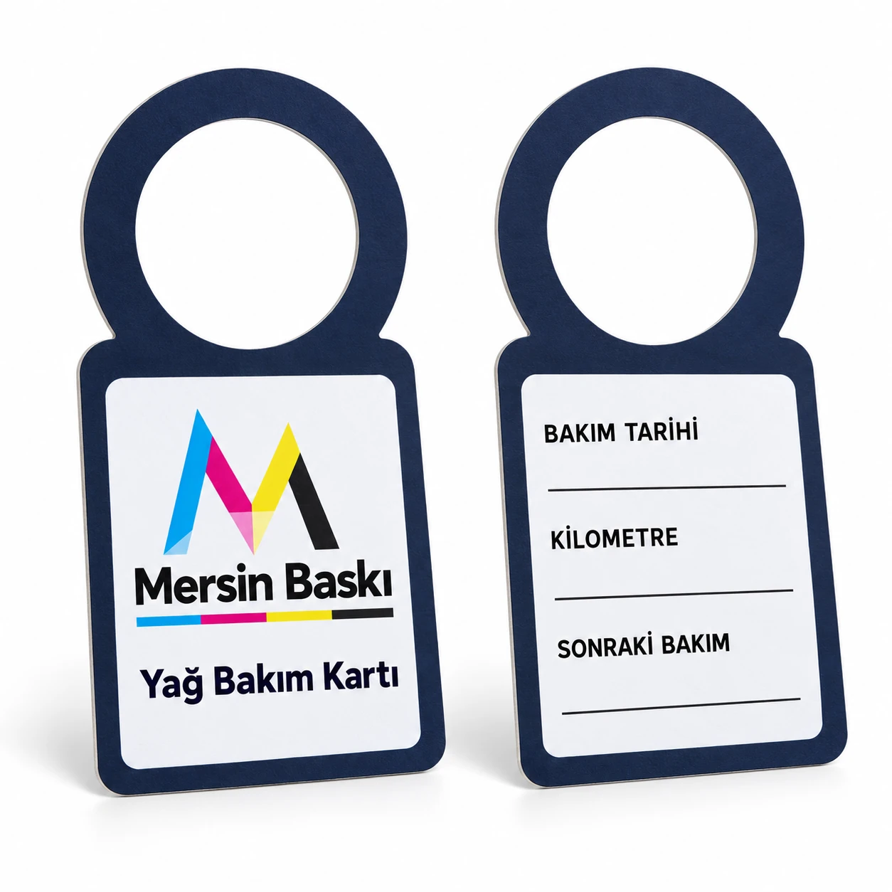 Yağ Bakım Kartı – Mersin Baskı logolu ürün görseli