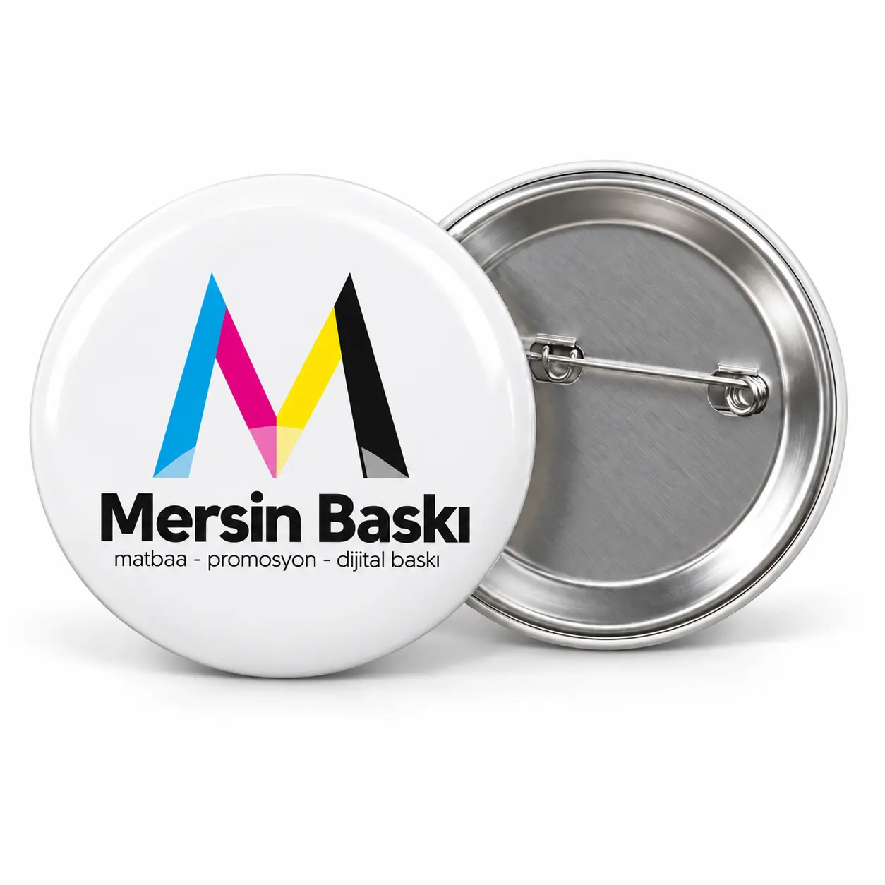44 mm İğneli Rozet – Mersin Baskı logolu ürün görseli