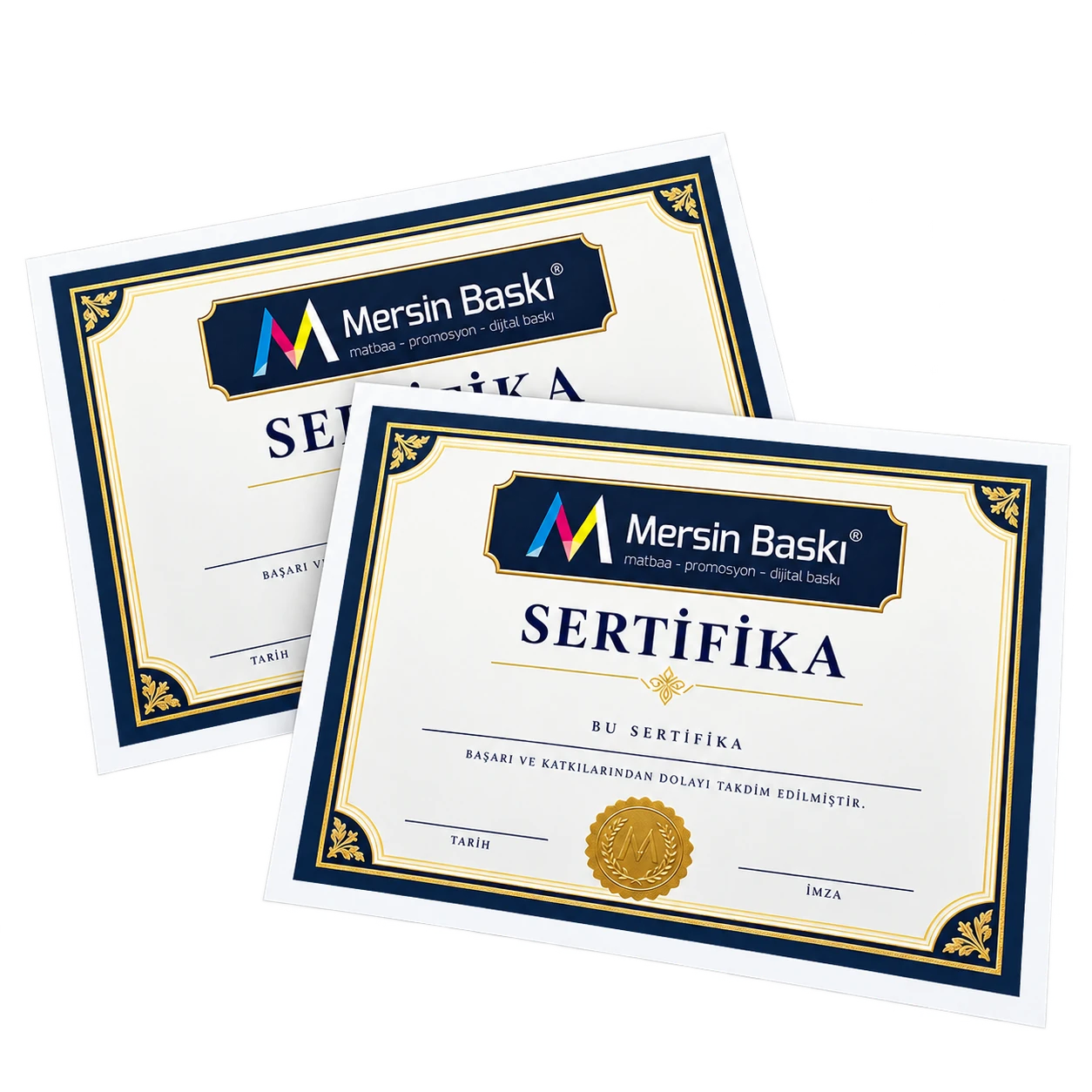 A4 Sertifika Baskı – Mersin Baskı logolu ürün görseli